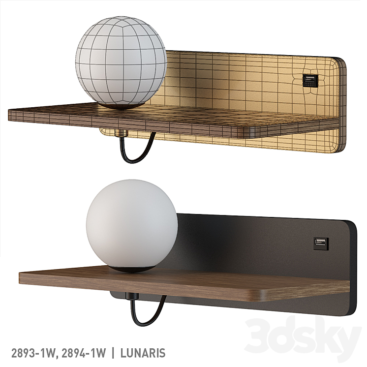 Favorite 2893-1W 2894-1W 3DS Max - thumbnail 2