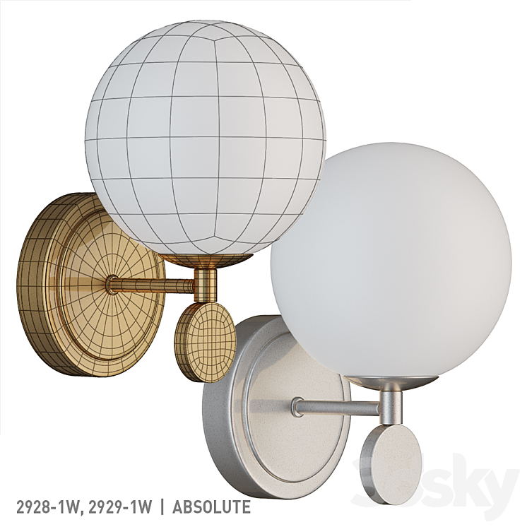 Favorite 2928-1W 2929-1W 3DS Max Model - thumbnail 2