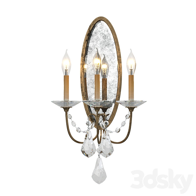 FEISS VALENTINA FE-VALENTINA-W3 wall lamp 3DS Max Model - thumbnail 3