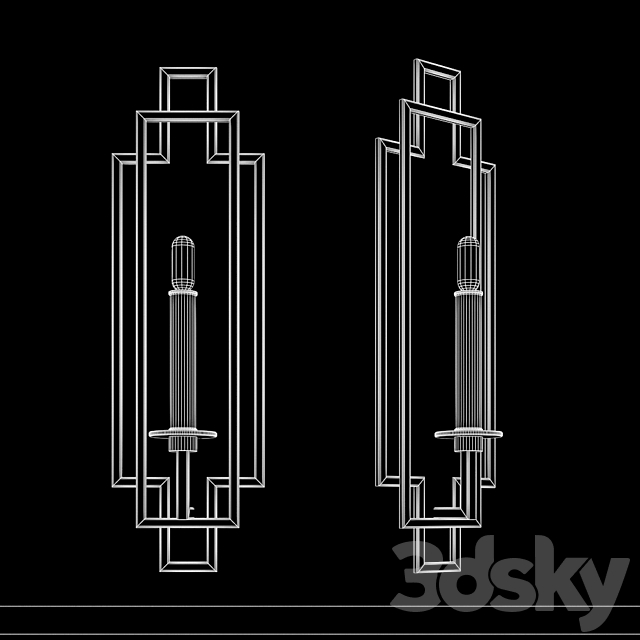 Fine Art Lamps Cienfuegos 889350 3DSMax File - thumbnail 2