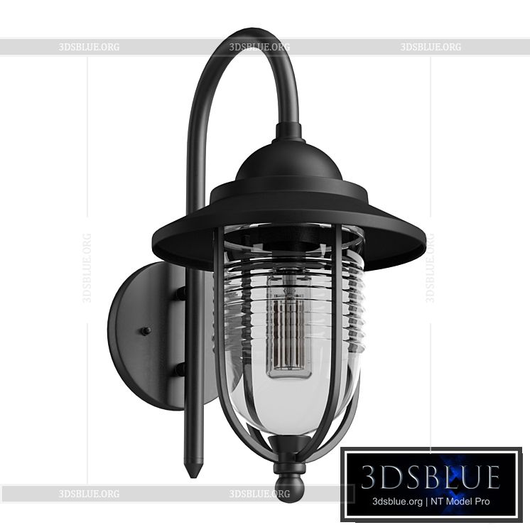 Fishermans Wall Lantern Black 3DS Max - thumbnail 3