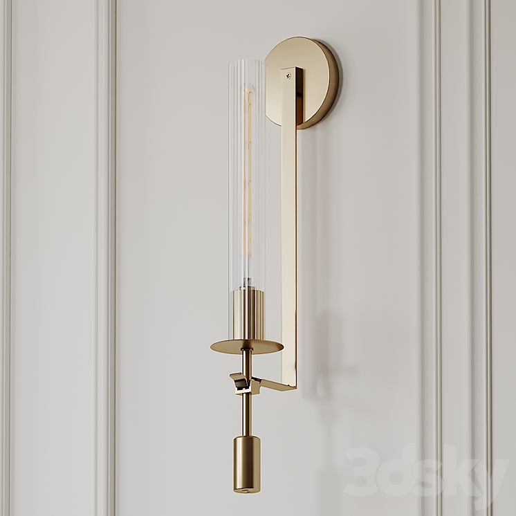 Fontanelle Single Sconce by Restoration Hardware 3DS Max - thumbnail 1