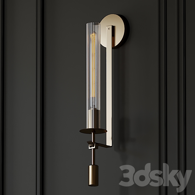 Fontanelle Single Sconce by Restoration Hardware 3DSMax File - thumbnail 2