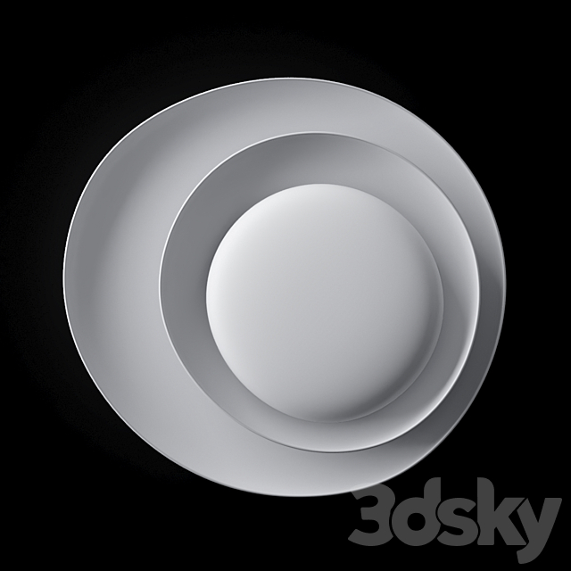 Foscarini Bahia Wall _ Ceiling Lamp collection 3ds Max - thumbnail 2