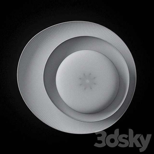 Foscarini Bahia Wall _ Ceiling Lamp collection 3ds Max - thumbnail 3