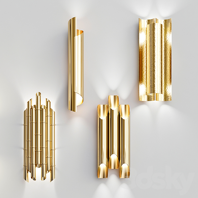 Four Nice Wall Lights_4 3DSMax File - thumbnail 1