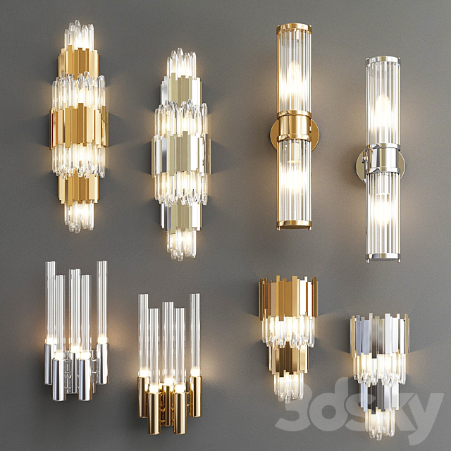 Four Nice Wall Lights_6 3DSMax File - thumbnail 1