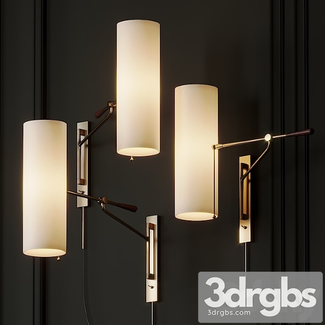 Frankfort Articulating Wall Light by Aerin 3dsmax Download - thumbnail 1