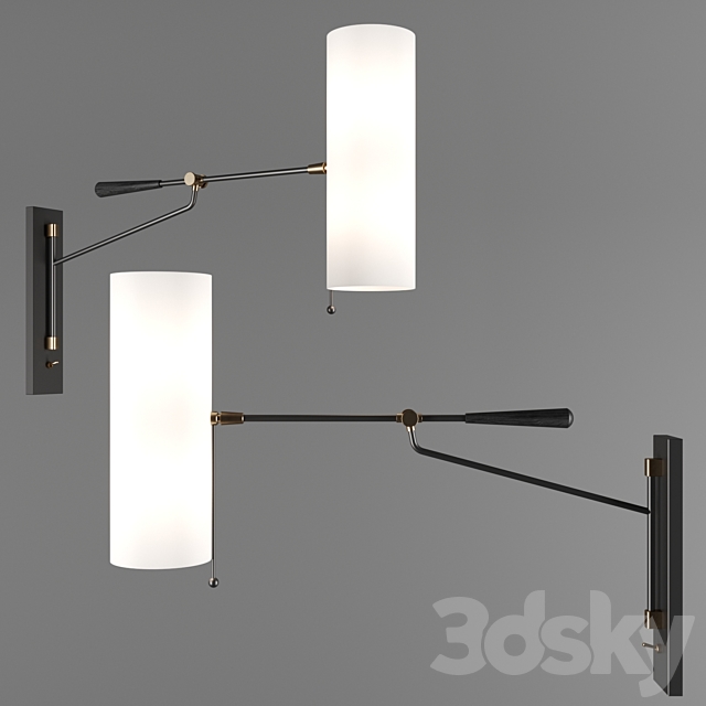 Frankfort Articulating Wall Light by Circa Lighting 3DSMax File - thumbnail 1