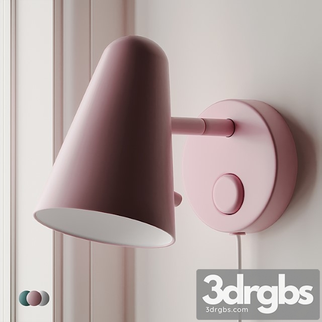 Fubbla led wall lamp ikea 3 colors 3dsmax Download - thumbnail 1