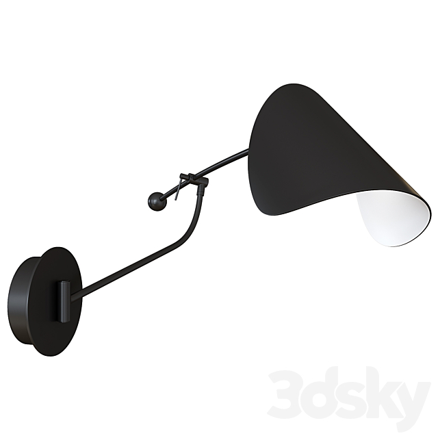 Funambule Adjustable Contemporary Metal Wall Light 3ds Max - thumbnail 2