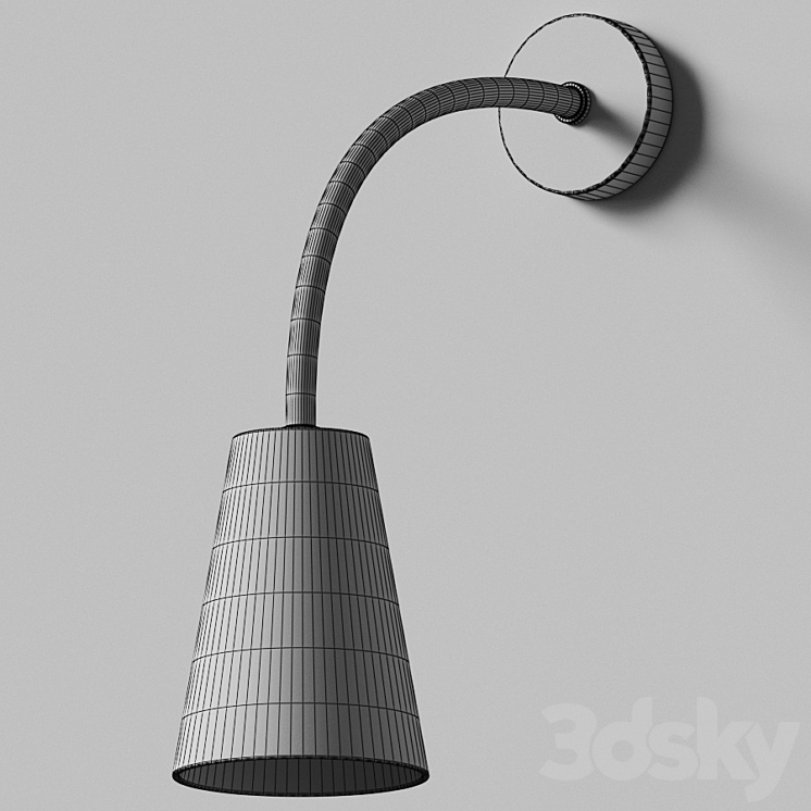 Gabriel Wall Light by Porta Romana 3DS Max - thumbnail 2