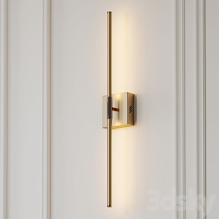 Gallatin Dimmable Gold and Silver Wall Sconce by Orren Ellis 3DS Max - thumbnail 1