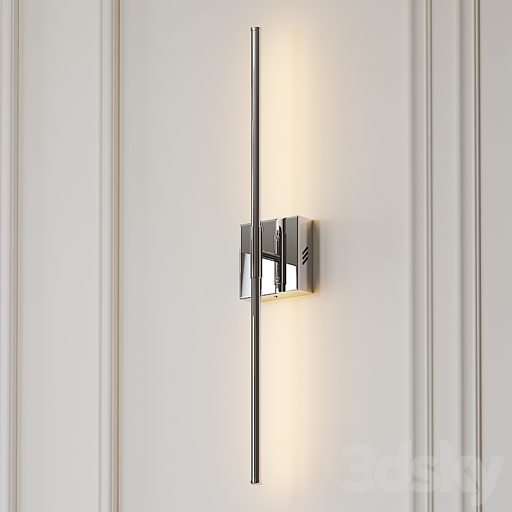 Gallatin Dimmable Gold and Silver Wall Sconce by Orren Ellis 3DS Max - thumbnail 2