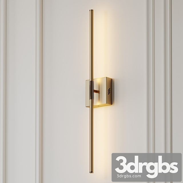 Gallatin dimmable gold and silver wall sconce by orren ellis 3dsmax Download - thumbnail 1