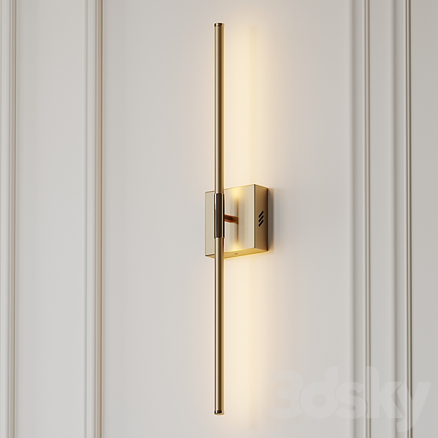 Gallatin Dimmable Gold and Silver Wall Sconce by Orren Ellis 3DSMax File - thumbnail 1