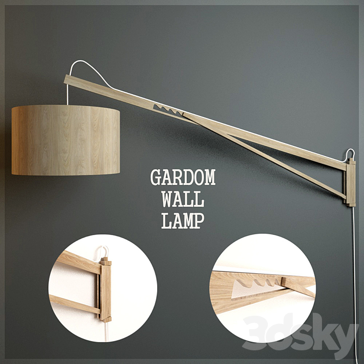 GARDOM WALL LAMP 3DS Max - thumbnail 1