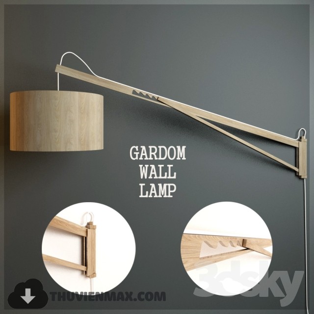 GARDOM WALL LAMP 3DS Max - thumbnail 3