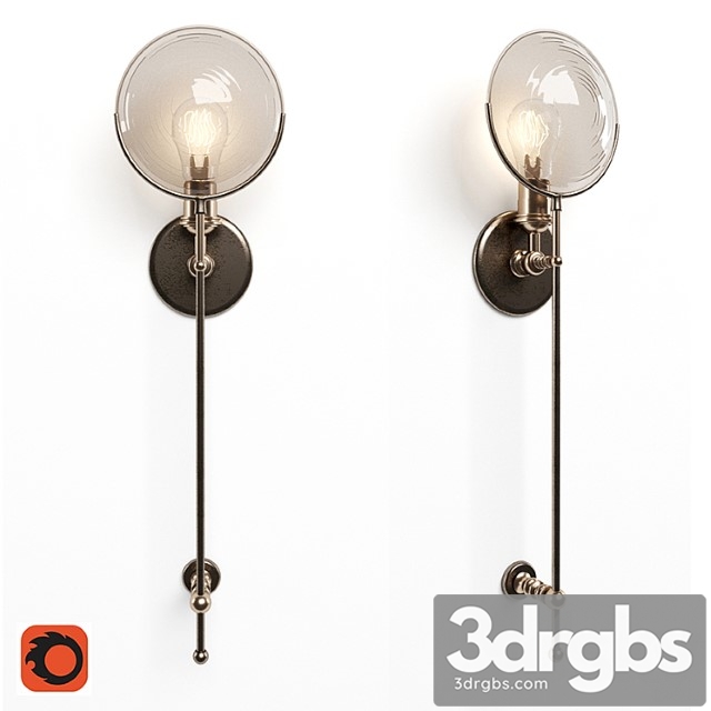 Gaslight lens grand sconce - thumbnail 1