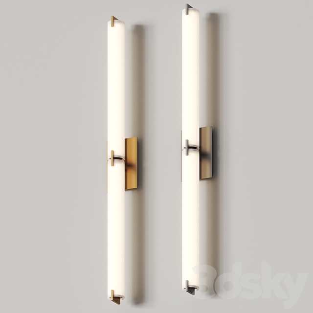 George Kovacs Tube Double Led Bar Wall Lamp 3ds Max - thumbnail 1