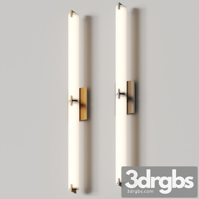 George kovacs tube double led bar wall lamp 3dsmax Download - thumbnail 1