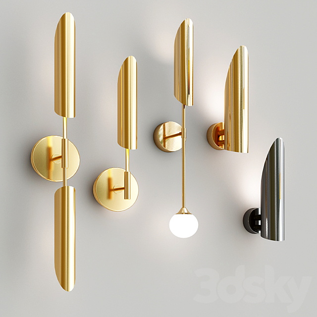 GERD wall light collection 3ds Max - thumbnail 3