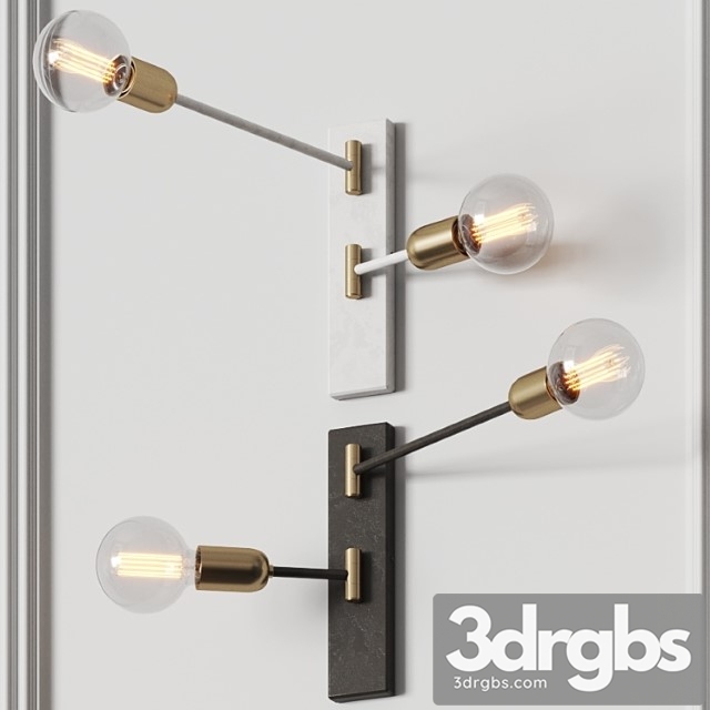 Gibas Ago Wall Lamps 3dsmax Download - thumbnail 1