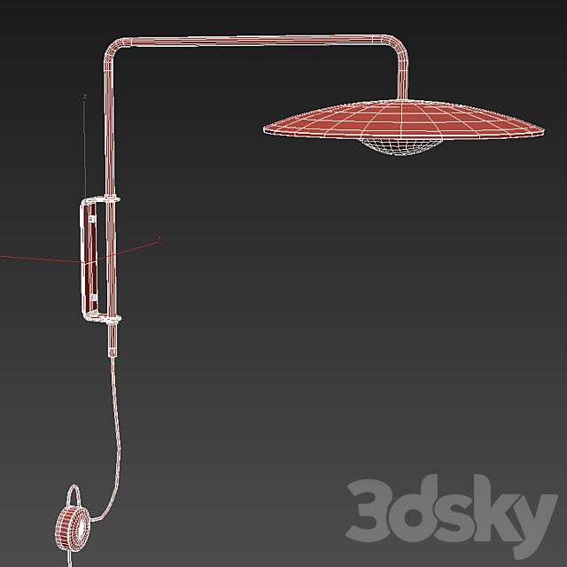 GINGER SWING ARM WALL LIGHT 3DSMax File - thumbnail 3