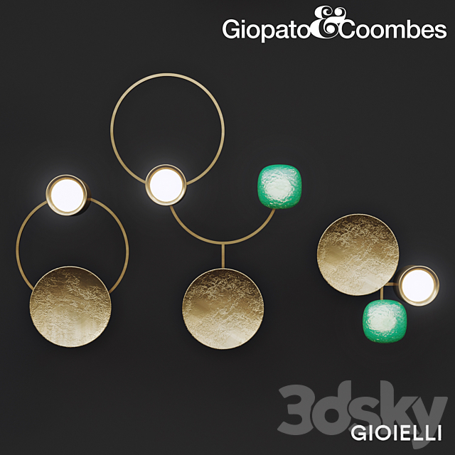 Giopato & Coombes Gioielli light collection 1 3ds Max - thumbnail 1