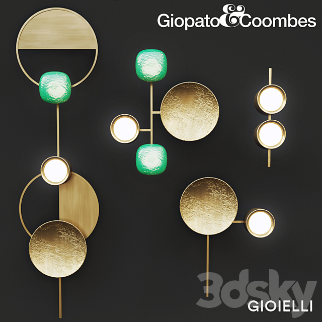 Giopato & Coombes Gioielli light collection 2 3ds Max - thumbnail 1