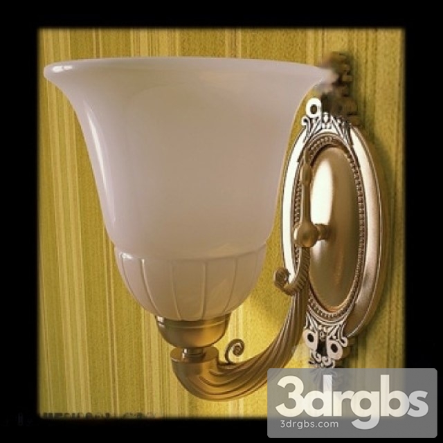 Glasberg Beige Country Wall Light 3dsmax Download - thumbnail 1