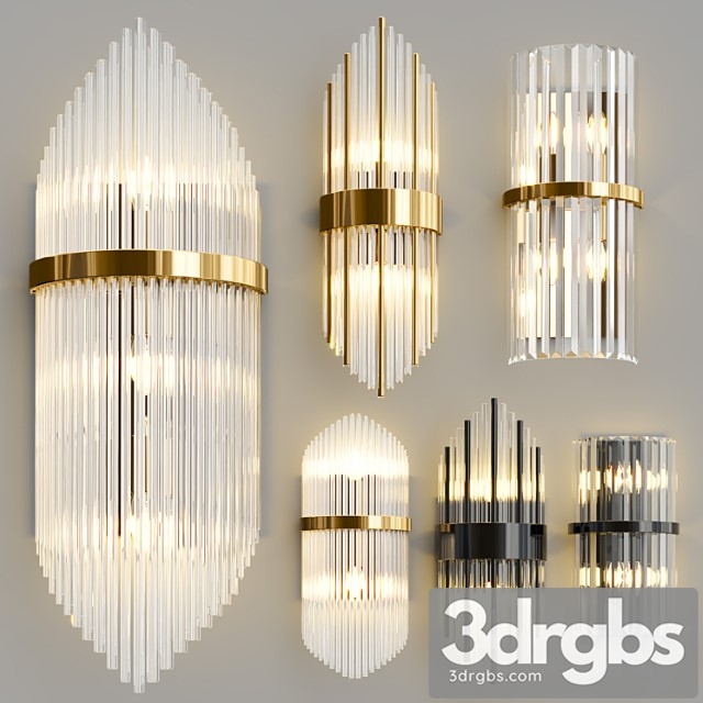 Glass Sconce Collection 3dsmax Download - thumbnail 1