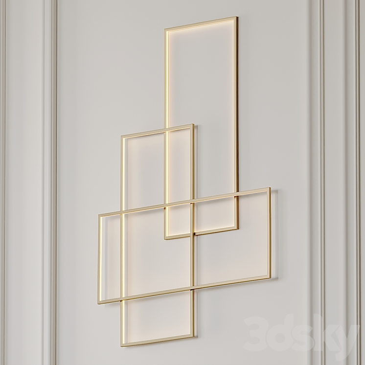 Goose Featjer Modern Wall Sconce 3DS Max - thumbnail 1