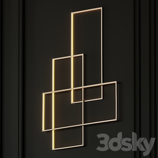 Goose Featjer Modern Wall Sconce 3DSMax File - thumbnail 2