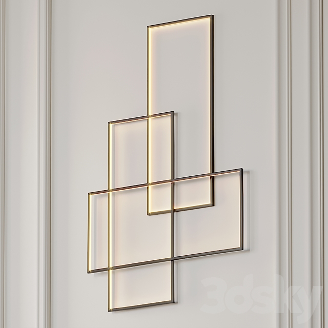 Goose Featjer Modern Wall Sconce 3DSMax File - thumbnail 3