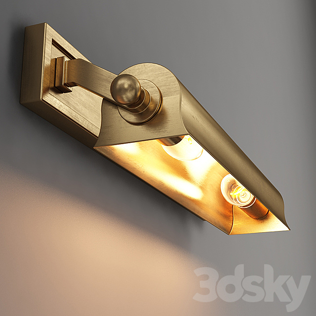 GRAMERCY HOME – CODY SCONCE SN061-2-BRS 3DS Max Model - thumbnail 2