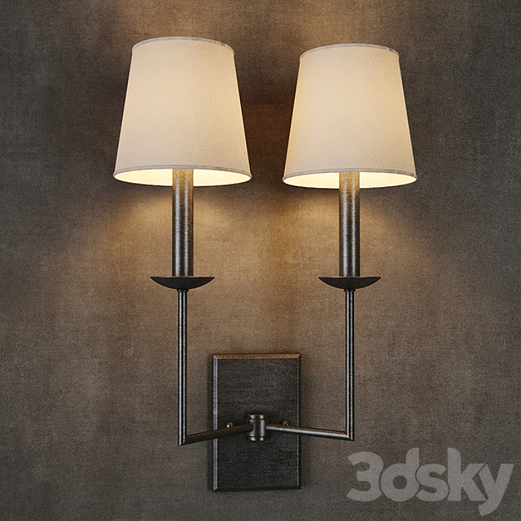 GRAMERCY HOME – THADDEUS SCONCE SN049-2-ABG 3DS Max - thumbnail 1