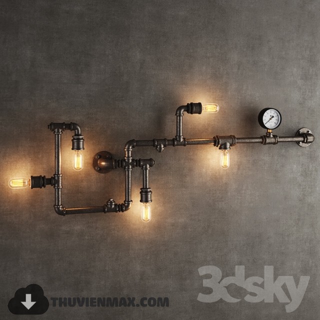 GRAMERCY HOME – TUBE SCONCE SN047-5 3DS Max - thumbnail 3