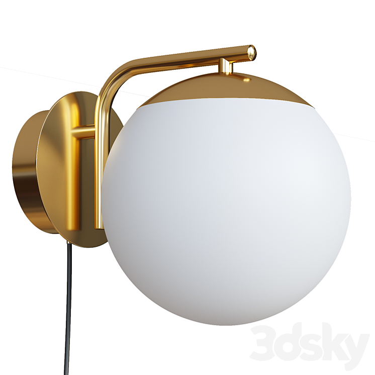 Grant Wall Light 3DS Max Model - thumbnail 2