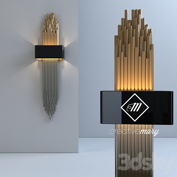 GRANVILLE _ Wall light 3DS Max - thumbnail 1