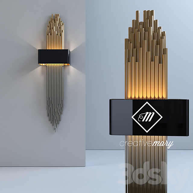 GRANVILLE _ Wall light 3DS Max Model - thumbnail 1