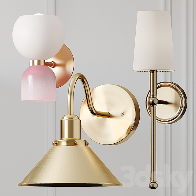 Greta Gooseneck and Sweetie Wall Sconce 3ds Max - thumbnail 1