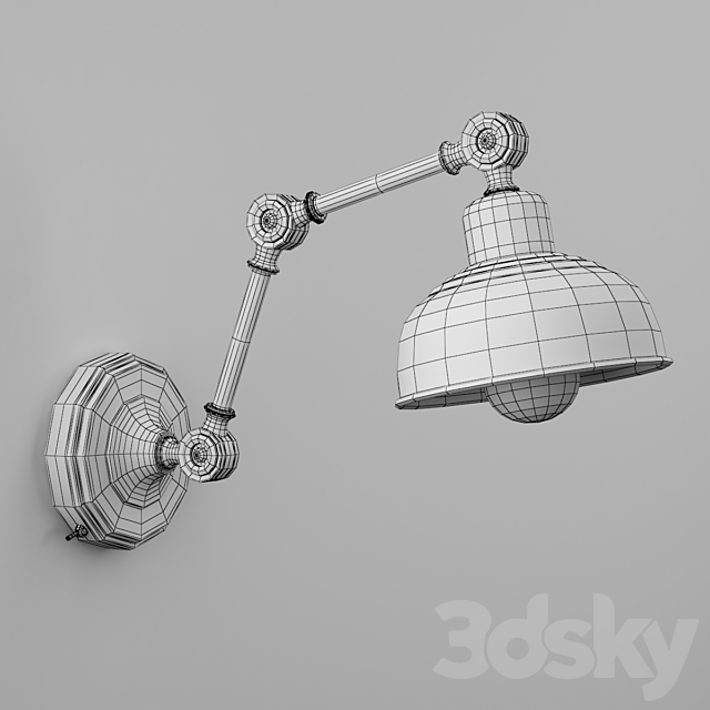 GRIMSTAD Wall lamp 3DS Max Model - thumbnail 3