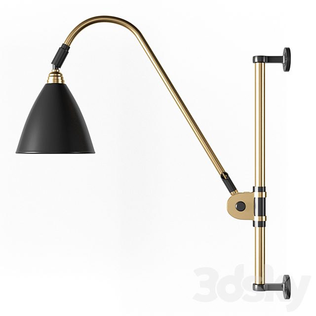 Gubi BestLite BL6 Wall Lamp Brass 3DSMax File - thumbnail 2