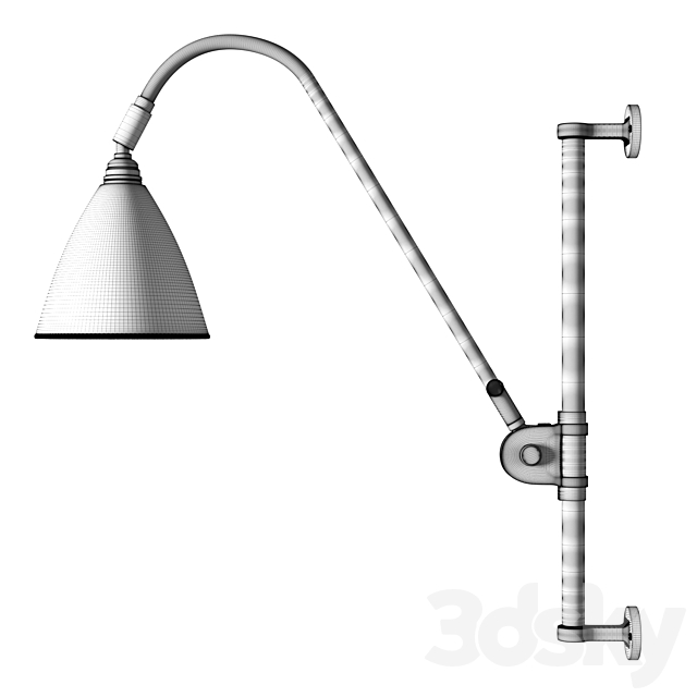 Gubi BestLite BL6 Wall Lamp Brass 3DSMax File - thumbnail 3