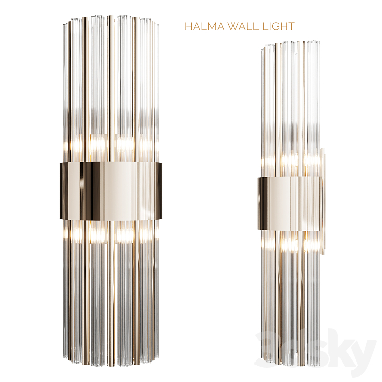 HALMA WALL LIGHT _ CASTRO Lighting 3DS Max Model - thumbnail 1