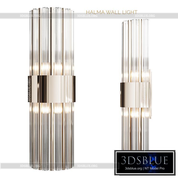 HALMA WALL LIGHT _ CASTRO Lighting 3DS Max - thumbnail 3