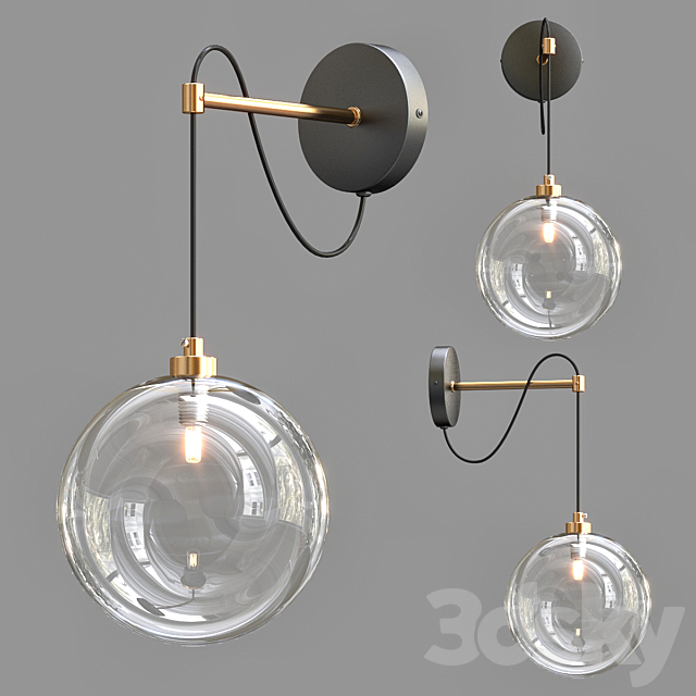 Hanging Ball Sconce 3DSMax File - thumbnail 1