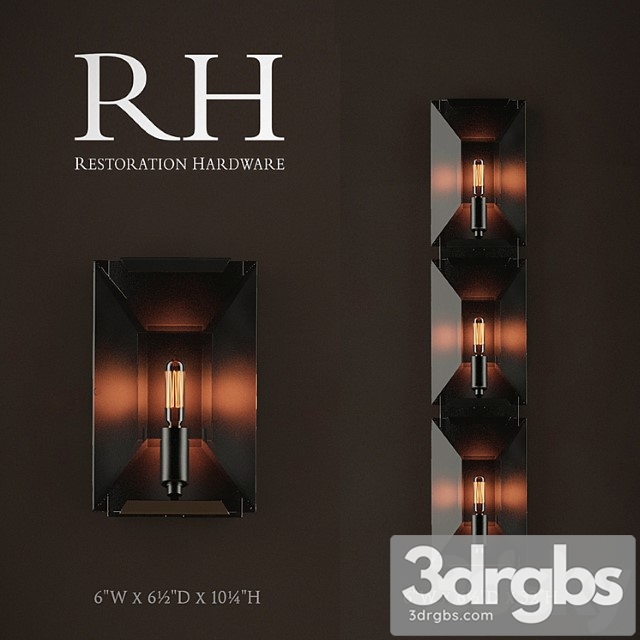 Harlow Crystal Sconce 3dsmax Download - thumbnail 1