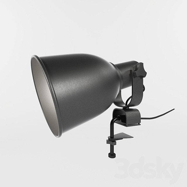 HEKTAR: soffit Wall lamp with clamp 3DSMax File - thumbnail 1